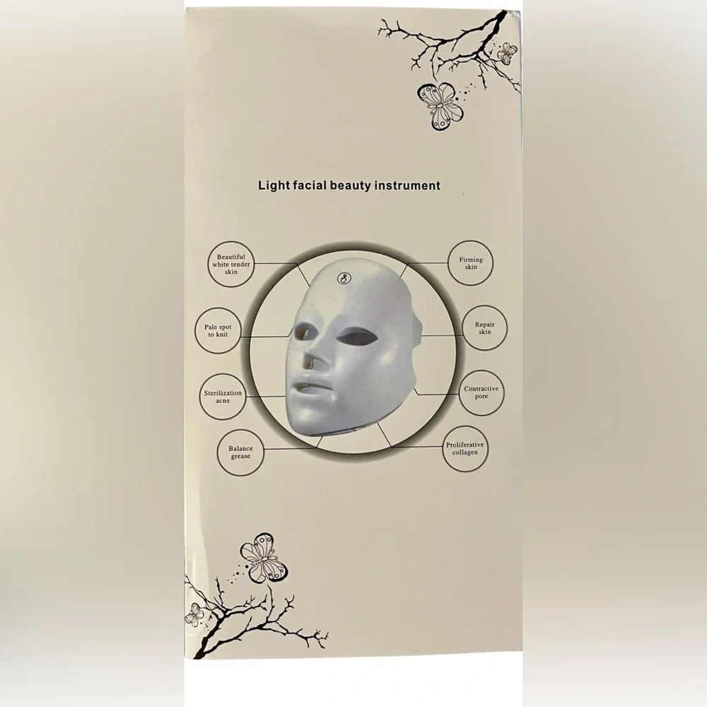 LED Facial Therapy Mask for Women - White